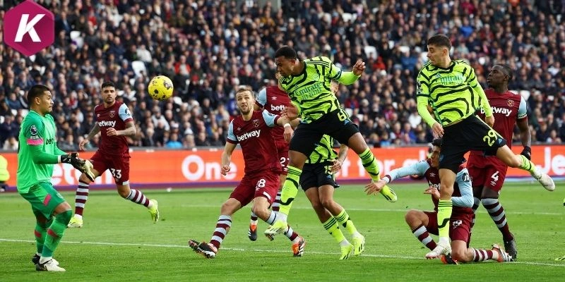 Dữ liệu ra sân vừa qua của West Ham United vs Arsenal