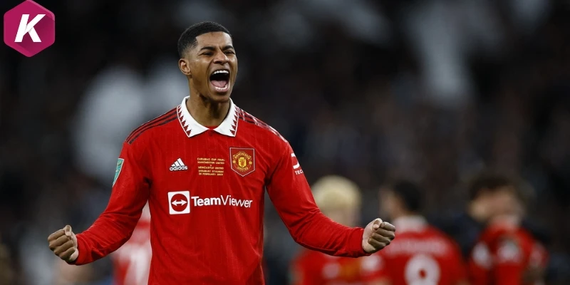 Chân sút Marcus Rashford trở lại thi đấu cho Man United