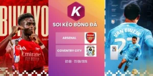 Tỷ lệ k&egrave;o Arsenal vs Coventry City - 02h00 22/08/2026 - NHA